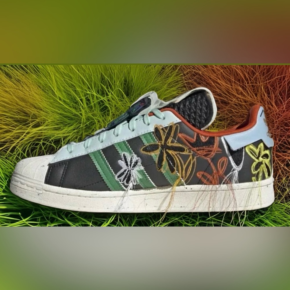 Adidas Superstar Super Earth Sean Wotherspoon! The Vegan Sneaker! Mens GX3823